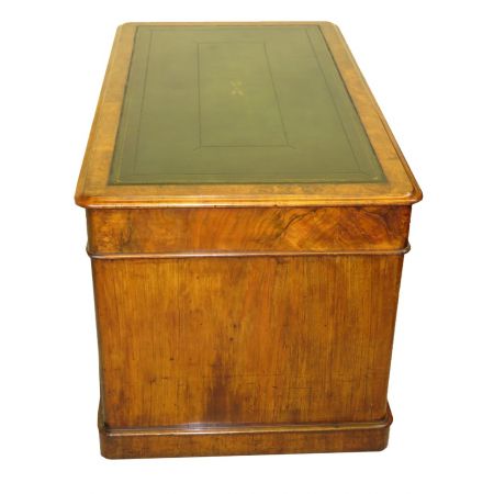 Antiker Nussbaum Schreibtisch original britisch ca 1860