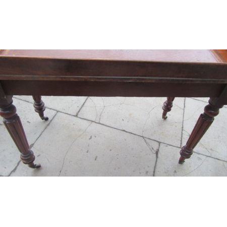 Antiker viktorianischer Mahagoni Schreibtisch britisch ca 1850