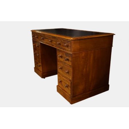 Britischer antiker Mahagoni Schreibtisch original ca 1860