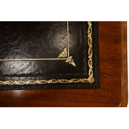 Britischer antiker Mahagoni Schreibtisch original ca 1860