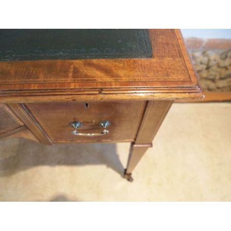 Edwardianischer antiker Mahagoni Schreibtisch englisch ca 1900