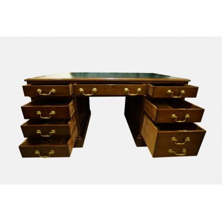 Britischer antiker Mahagoni Schreibtisch ca 1910