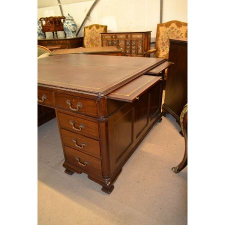 Britischer Mahagoni Schreibtisch original antik ca 1930