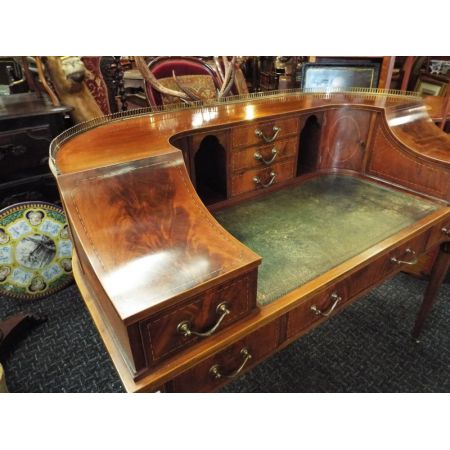 Britischer Mahagoni Schreibtisch original antik ca 1890