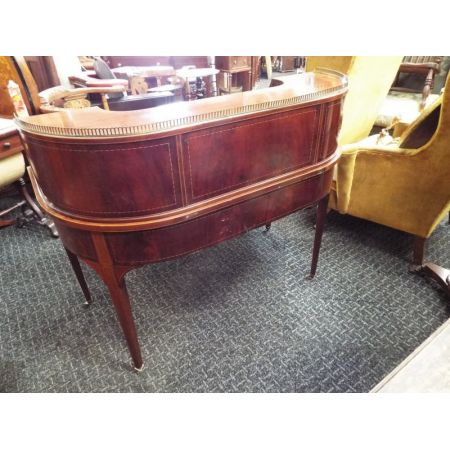 Britischer Mahagoni Schreibtisch original antik ca 1890