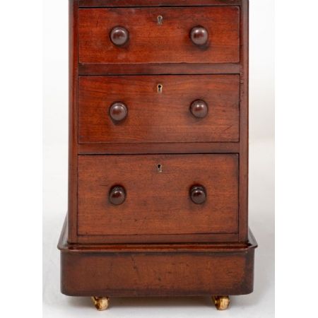 Viktorianischer Mahagoni Schreibtisch antik ca 1860