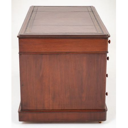 Viktorianischer Mahagoni Schreibtisch antik ca 1860