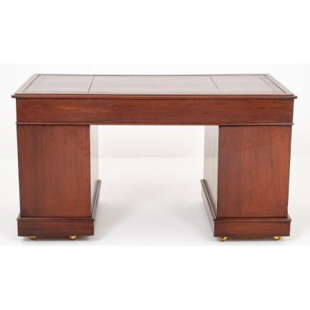 Viktorianischer Mahagoni Schreibtisch antik ca 1860