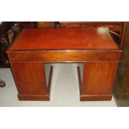 Viktorianischer antiker Mahagoni Schreibtisch britisch ca 1880