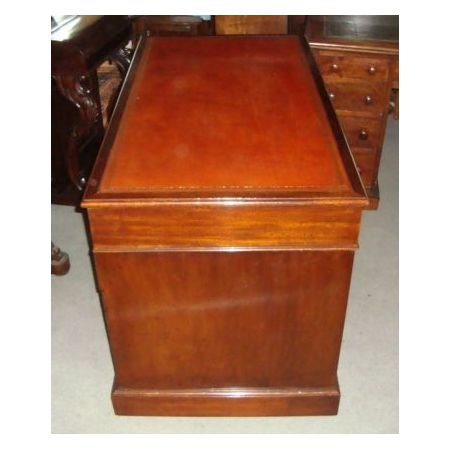 Viktorianischer antiker Mahagoni Schreibtisch britisch ca 1880