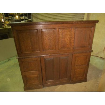 Edwardianischer antiker Schreibtisch Eiche ca 1890