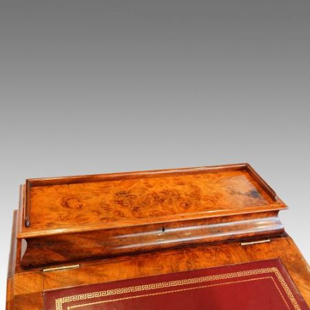 Viktorianischer Davenport Schreibtisch Nussbaum antik ca 1860