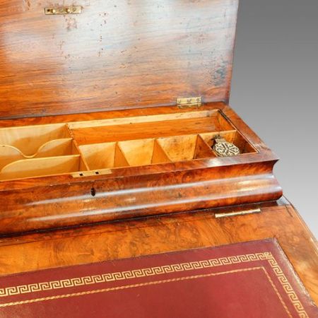 Viktorianischer Davenport Schreibtisch Nussbaum antik ca 1860