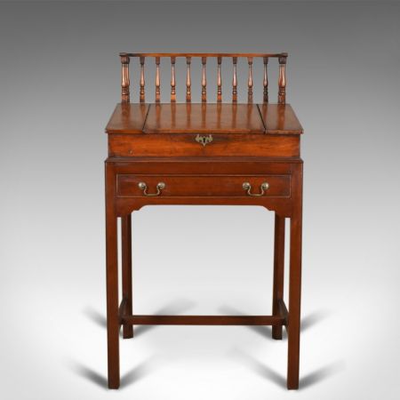 Antiker viktorianischer Mahagoni Schreibtisch britisch ca 1870