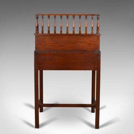 Antiker viktorianischer Mahagoni Schreibtisch britisch ca 1870