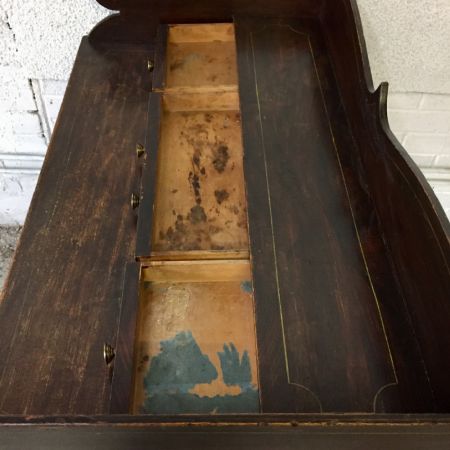 Englischer Regency Kiefern Schreibtisch Weichholz antik ca 1820