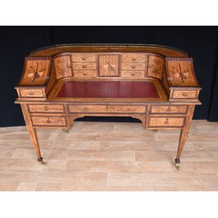 Antiker Regency Satinholz Schreibtisch englisch ca 1930