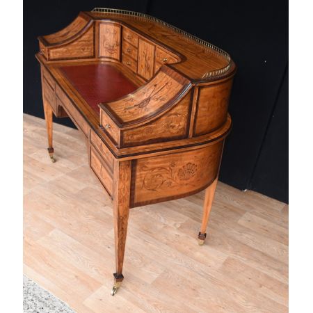 Antiker Regency Satinholz Schreibtisch englisch ca 1930