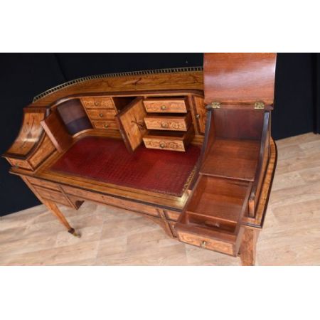 Antiker Regency Satinholz Schreibtisch englisch ca 1930