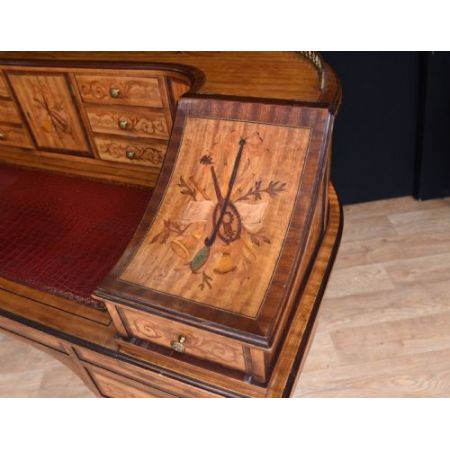 Antiker Regency Satinholz Schreibtisch englisch ca 1930