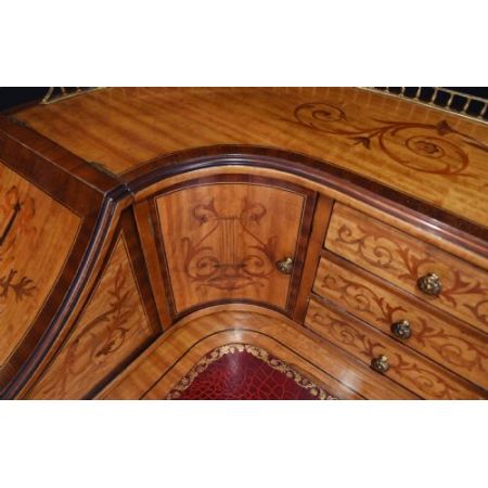 Antiker Regency Satinholz Schreibtisch englisch ca 1930