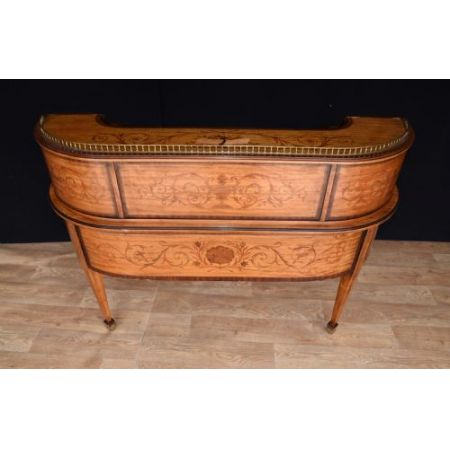 Antiker Regency Satinholz Schreibtisch englisch ca 1930