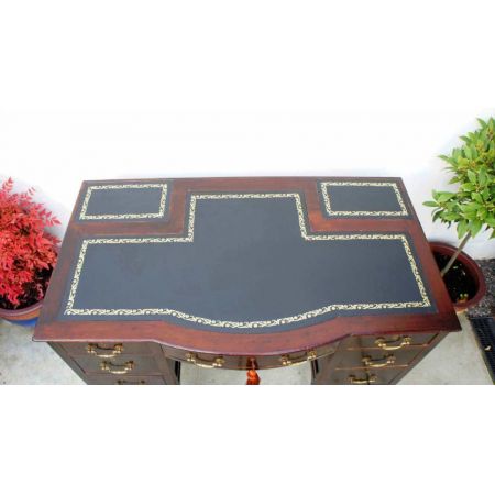 Edwardianischer Mahagoni Schreibtisch original antik ca 1890