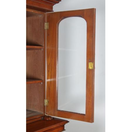 Antiker anglo-indischer viktorianischer Mahagoni Bücherschrank britisch ca 1870