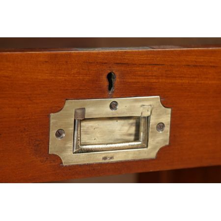 Antiker anglo-indischer viktorianischer Mahagoni Bücherschrank britisch ca 1870