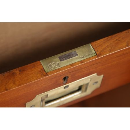 Antiker anglo-indischer viktorianischer Mahagoni Bücherschrank britisch ca 1870