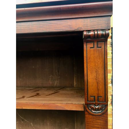 Antiker britischer Mahagoni Bücherschrank ca 1890