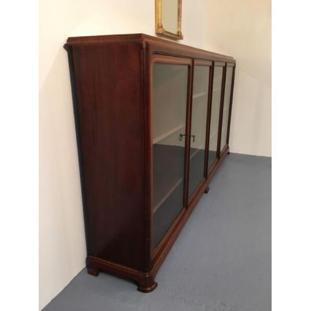 Antiker englischer Mahagoni Bücherschrank ca 1920