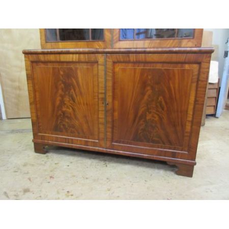 Georgianischer antiker Mahagoni Bücherschrank ca 1800