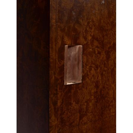 Antiker englischer Art Deco Bücherschrank Nussbaum ca 1930