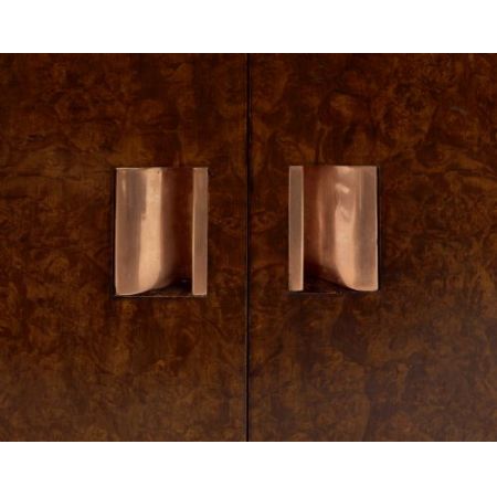 Antiker englischer Art Deco Bücherschrank Nussbaum ca 1930