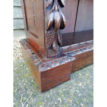 Viktorianisches antikes Eichen Bücherregal englisch ca 1860