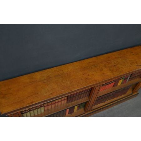 Viktorianischer antiker Eichen Bücherschrank englisch ca 1880