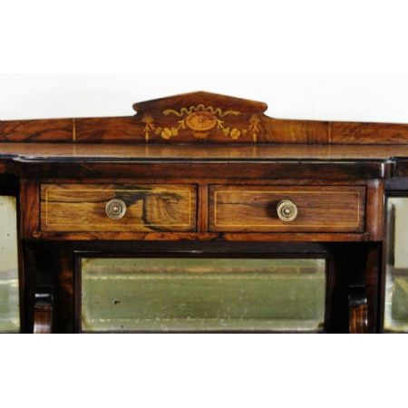 Edwardianischer antiker Palisander Schreibtisch Ladies Desk britisch ca 1890