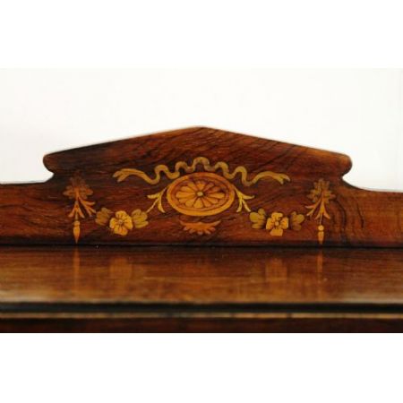 Edwardianischer antiker Palisander Schreibtisch Ladies Desk britisch ca 1890
