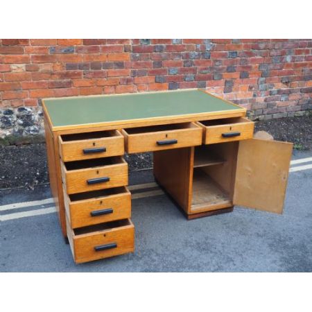 Antiker englischer Schreibtisch Eiche ca 1930