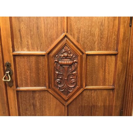 Edwardianischer Nussbaum Bücherschrank britisch antik Maple & Co ca 1910