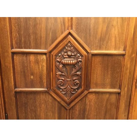 Edwardianischer Nussbaum Bücherschrank britisch antik Maple & Co ca 1910