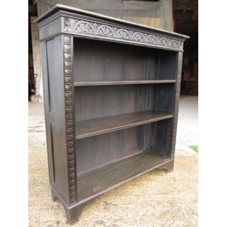 Viktorianisches antikes Eichen Bücherregal britisch ca 1880