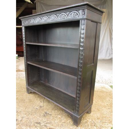 Viktorianisches antikes Eichen Bücherregal britisch ca 1880