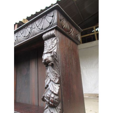 Viktorianischer antiker Eichen Bücherschrank englisch ca 1880