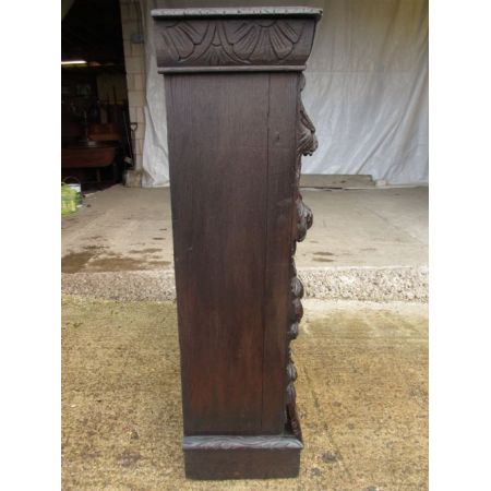 Viktorianischer antiker Eichen Bücherschrank englisch ca 1880