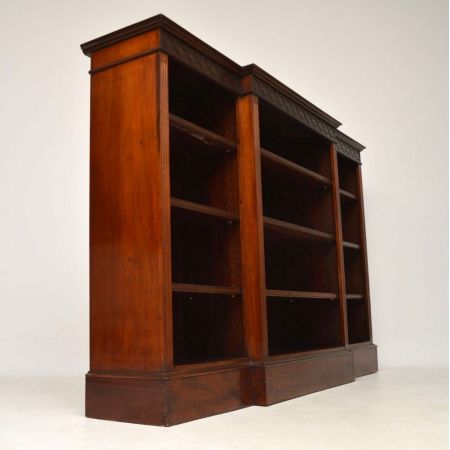 Antikes viktorianisches Mahagoni Bücherregal britisch ca 1900