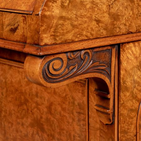 Viktorianischer antiker Davenport Schreibtisch Nussbaum englisch ca 1870