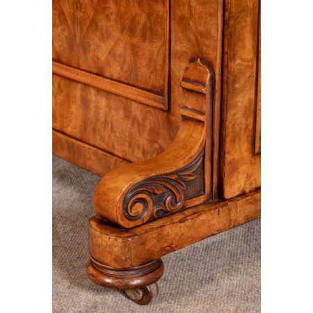 Viktorianischer antiker Davenport Schreibtisch Nussbaum englisch ca 1870