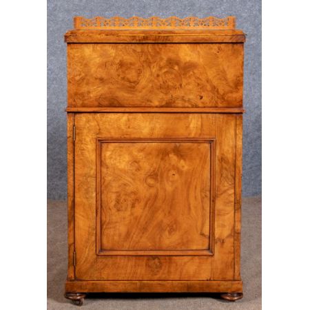 Viktorianischer antiker Davenport Schreibtisch Nussbaum englisch ca 1870